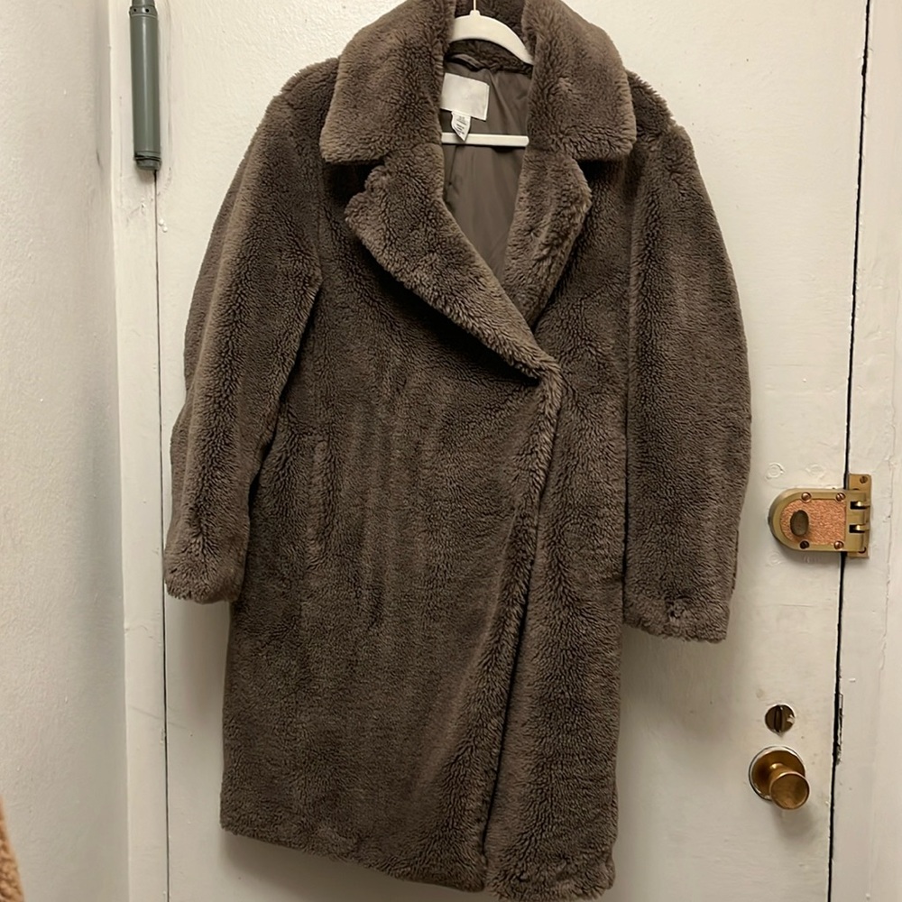 H&M teddy coat